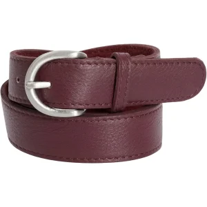 Anni Jeans belt - Bordeaux-silver