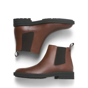 Jack & Jones JFWHOSKINS LEATHER CHELSEA SN Cognac