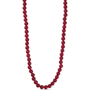 Jackie Necklace - Wine ruby