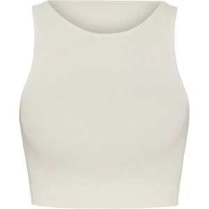Tulle rib Bra - Ivory